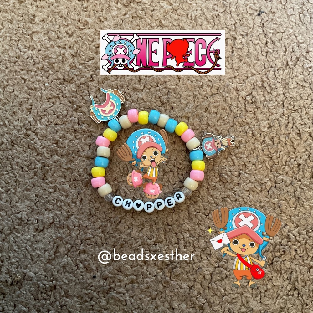 One Piece Chopper Beaded Bracelet Anime